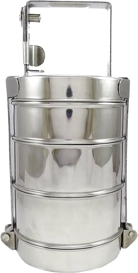 go ware stainless steel tiffin lunch box 3 tier|Amazon.com: To Go Ware Large 3.